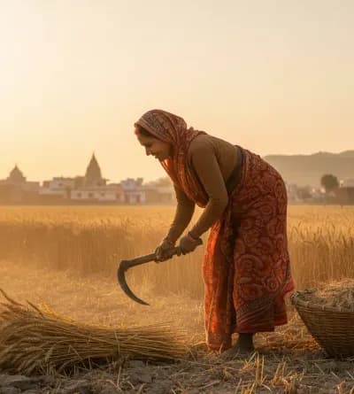 Happy farmers