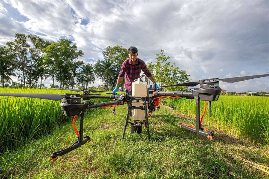 Drone in farming